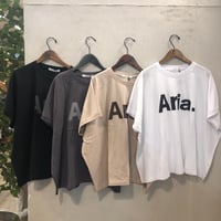 【142】良質天竺変形ワイドロゴPt Tee