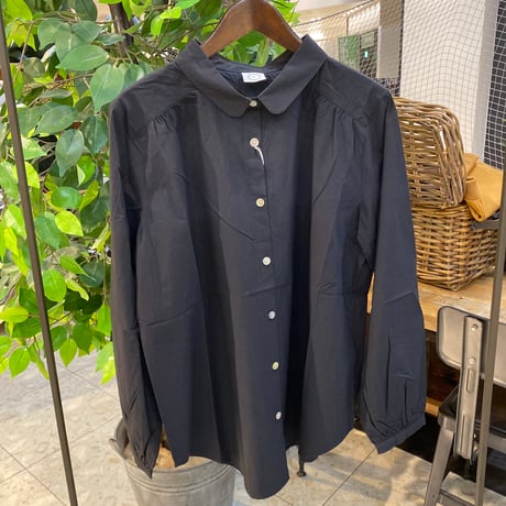 【199-102N】綿ワッシャー襟付きシャツ