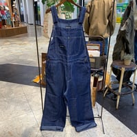 【33-3】綿麻レーヨンデニムサロペット