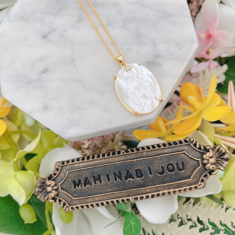 白蝶真珠蓮の花カービング＊ネックレストップ 白蝶真珠蓮の花カービング＊ネックレストップ