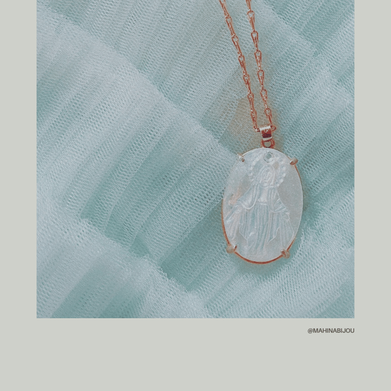 白蝶貝マリアメダルネックレス | Mahina Bijou