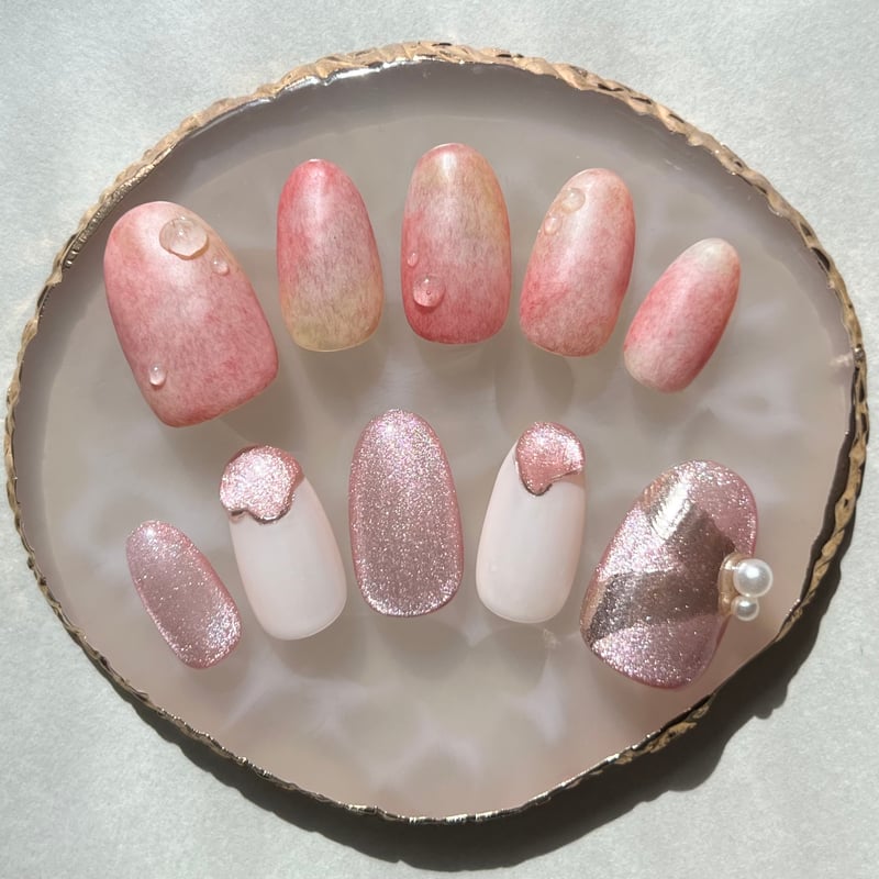 ピーチ🍑×マグネットフルーツネイルチップ | 313G_mks's STORE