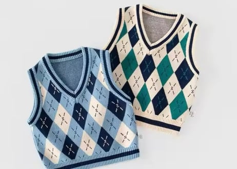 菱形cottonベスト80〜120