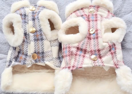 チェックコートpetウェア♡XＳ〜X X L