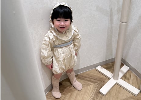 ピエロスモッキングガーリーロンパース66〜90