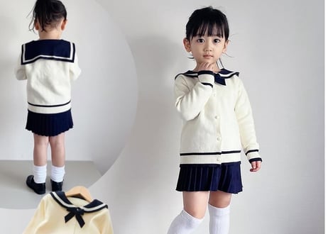 もちもちセーラーニットセットアップ90〜130