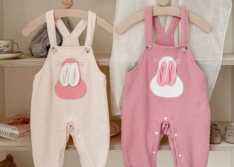 うさちゃんオーバーオールサロペット🐰66〜120
