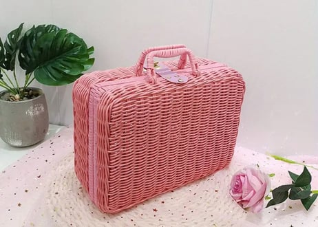 ラタンバスケットバック各種