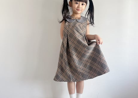 ロイヤルチェックワンピースセット80〜130