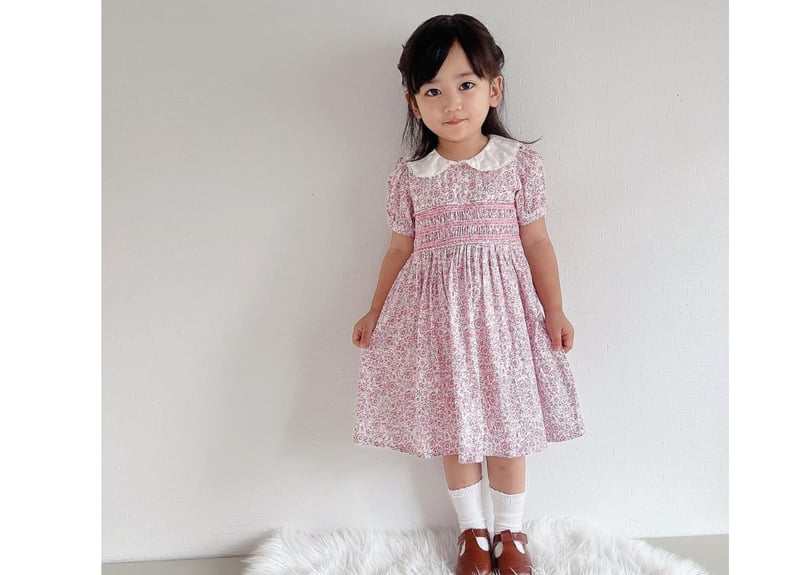 ◆ボンポワン　リバティ　スモッキングワンピース◆ 楽天市場】SALE 22SS bonpoint ボンポワン フィーユ 女の子