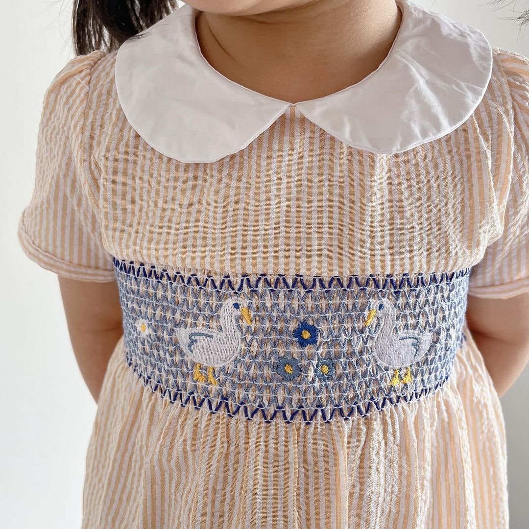 お花畑のアヒルさん親子ワンピース90〜140一部即納 | Prince 