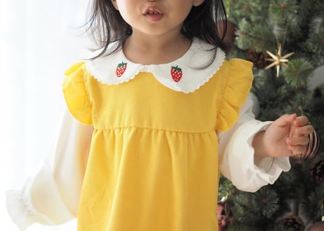 いちご刺繍ワンピース🍓各種70〜100