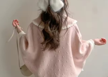 襟付きキャンディポンチョ90〜140