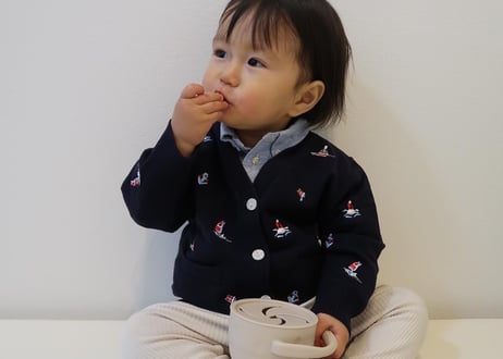 刺繍マリンカーディガン⛵️80〜120