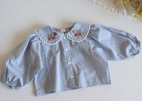 いちご刺繍ブラウス各種66〜100