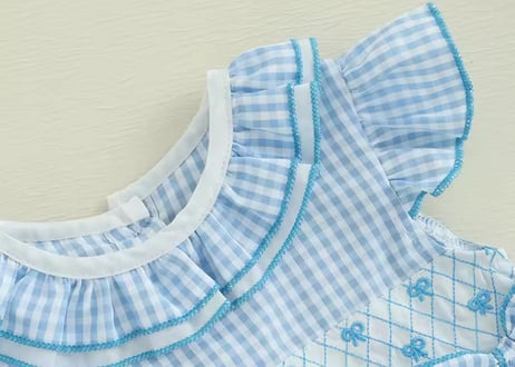 プリティリボン刺繍ロンパース59〜90
