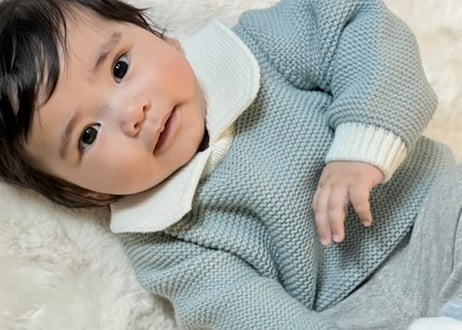 襟付きパステルBabyニット59〜74