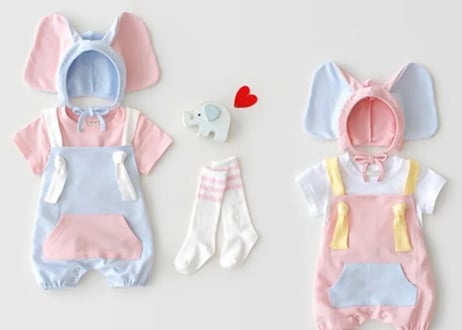 パステルカラーなりきりエレファントセット🐘♡66〜90