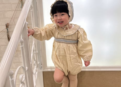 ピエロスモッキングガーリーロンパース66〜90