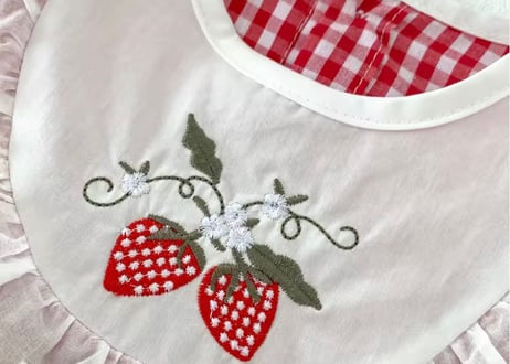 いちごギンガムチェックロンパースセット🍓66〜90