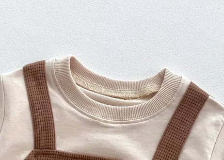 ダルマオール風ワッペンベアロンパース66〜90🧸