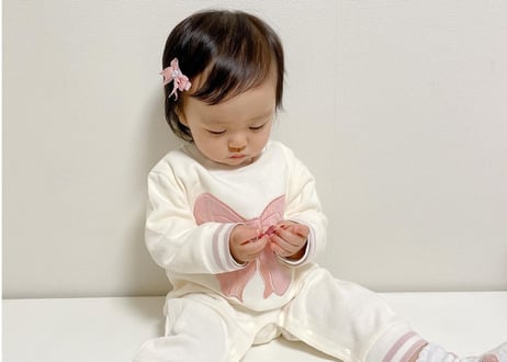 ビックリボン🎀ロンパース66〜90