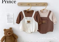 ダルマオール風ワッペンベアロンパース66〜90🧸