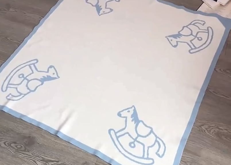 PRINCE CAT ブランケット 木馬コットンブランケット100×130/130×150 | Prince