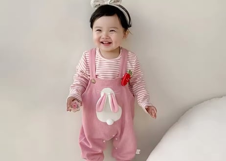 うさちゃんオーバーオールサロペット🐰66〜120