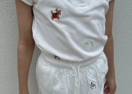 わんちゃん刺繍ポロセットアップ80〜140