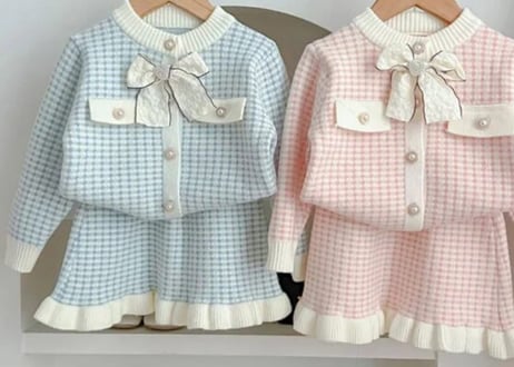 レースリボンニットセットアップ🎀90〜130