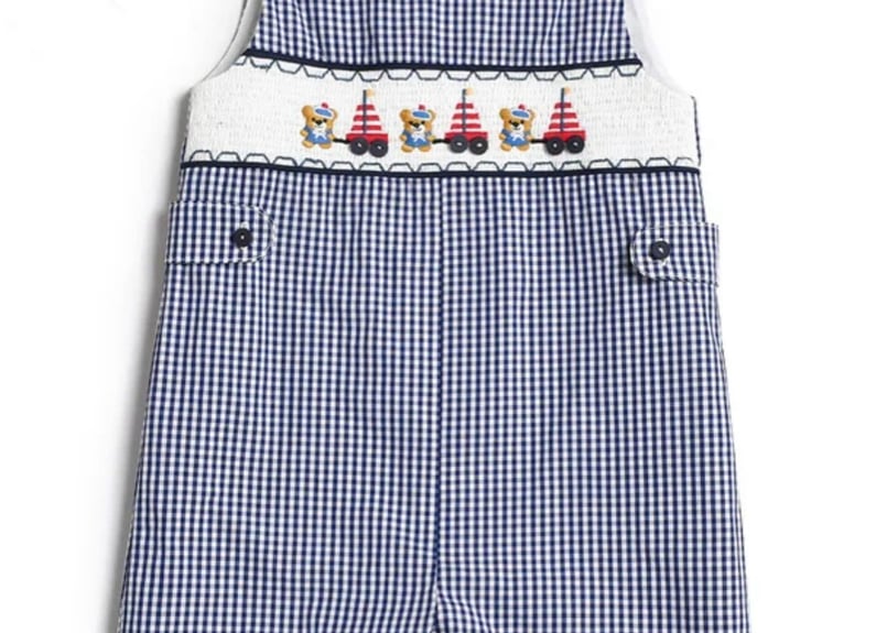 スモッキングくまちゃん刺繍サロペット66〜100 | Prince 