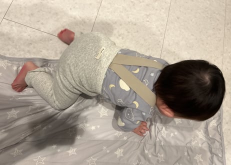 ツートンニットサロペット✴︎66〜100