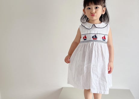 マリンホワイトワンピース⛵️80〜120