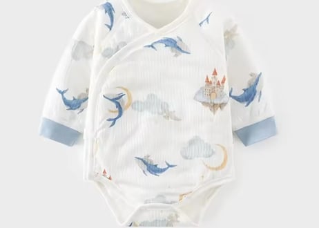 クジラさん夜のお散歩cottonロンパース59〜80