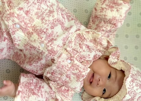 トワルドジュイcottonカバーオール帽子付き59〜90