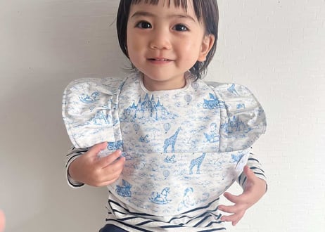 トワルドジュイお食事エプロン0〜4歳［即納］