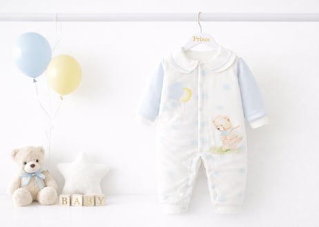 バルーンcottonベアロンパース66〜90