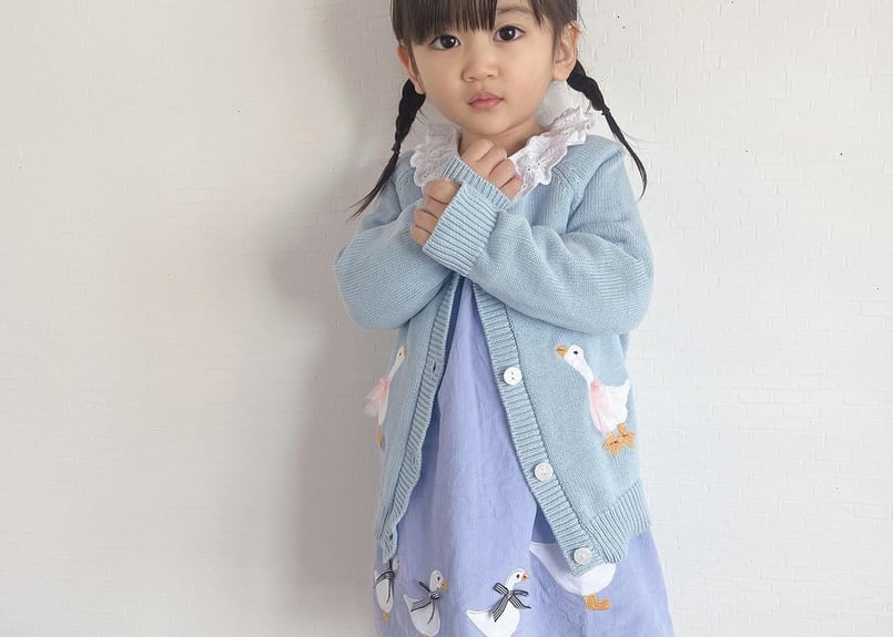 あひるの親子ワンピースセット🪿🩵90〜140 | Prince