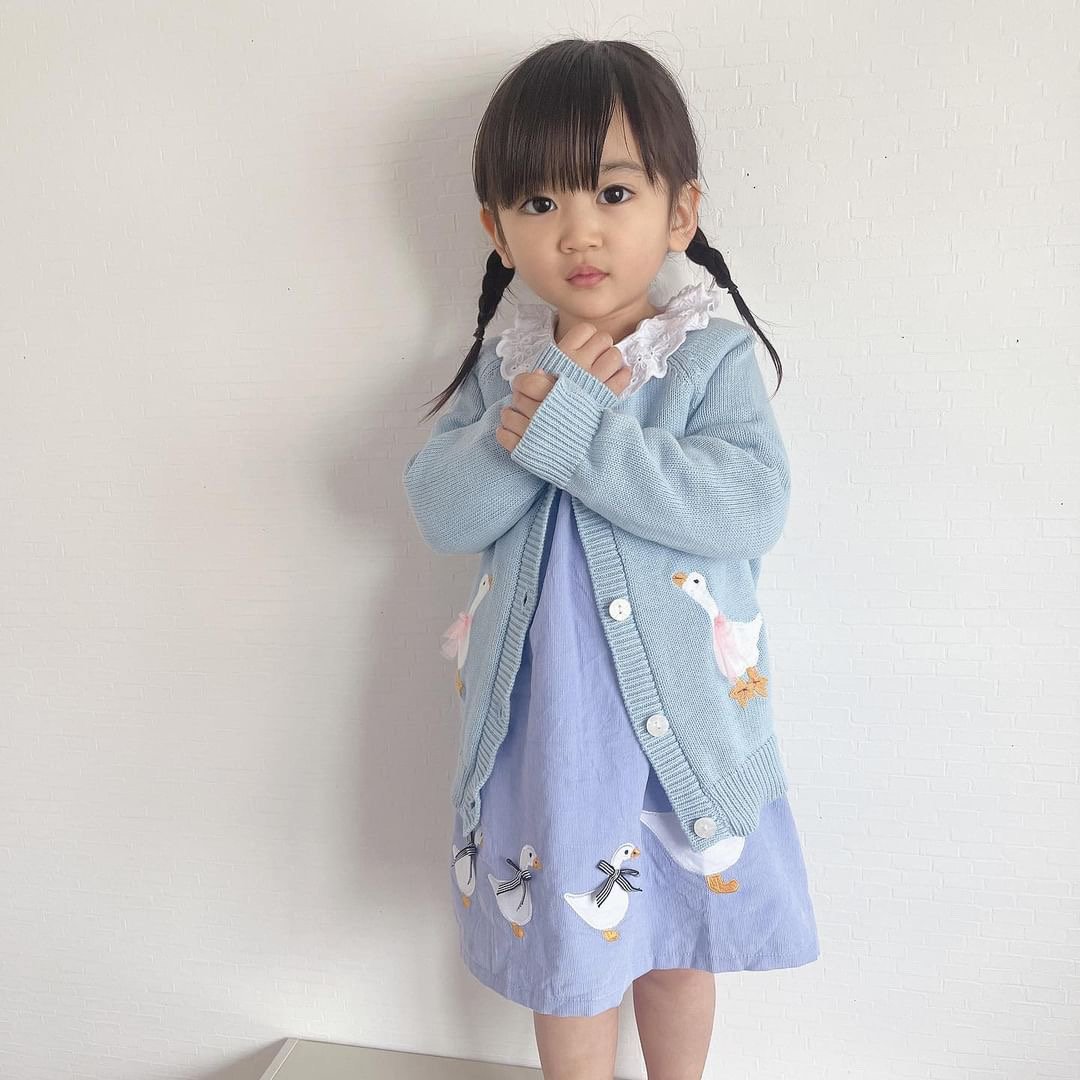 あひるの親子ワンピースセット🪿🩵90〜140 | Prince