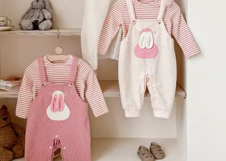 うさちゃんオーバーオールサロペット🐰66〜120