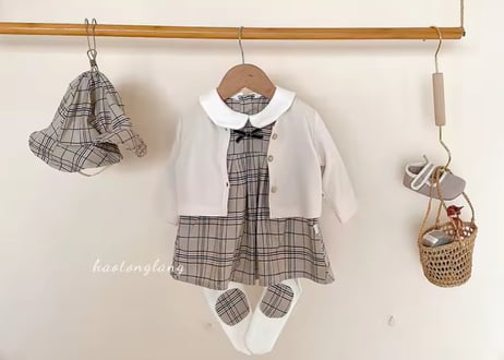チェックリボンロイヤル３点セット66〜90