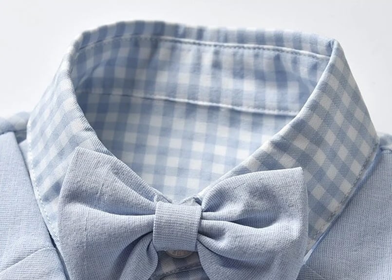 ギンガムチェックブルーフォーマルセットアップ80〜120 | Prince