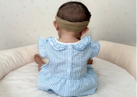 プリティリボン刺繍ロンパース59〜90