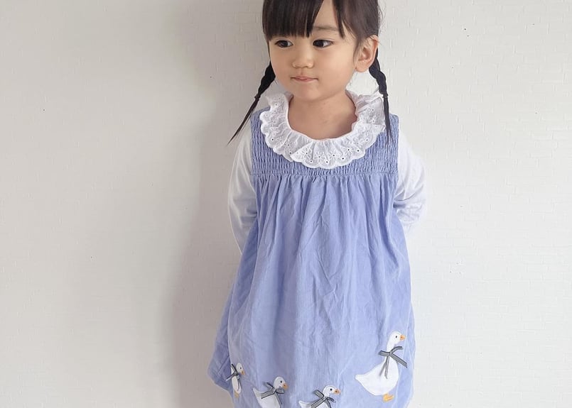 あひるの親子ワンピースセット🪿🩵90〜140 | Prince