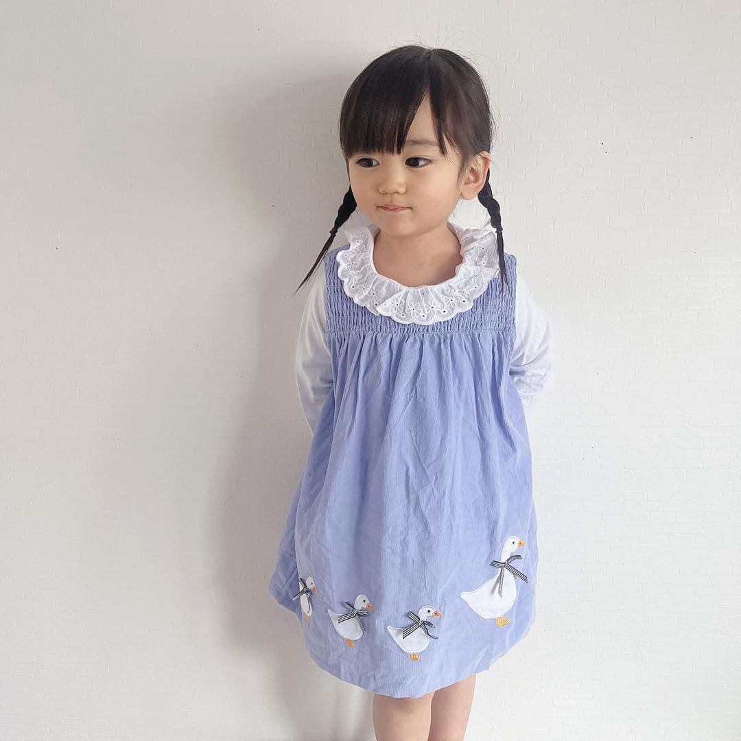 あひるの親子ワンピースセット🪿🩵90〜140 | Prince