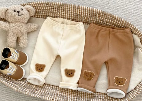 裏起毛くまさんパンツ🧸66〜100一部即納
