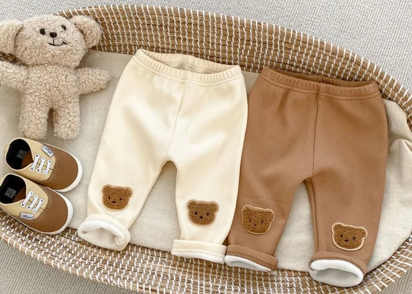 裏起毛くまさんパンツ🧸66〜100一部即納 | Prince