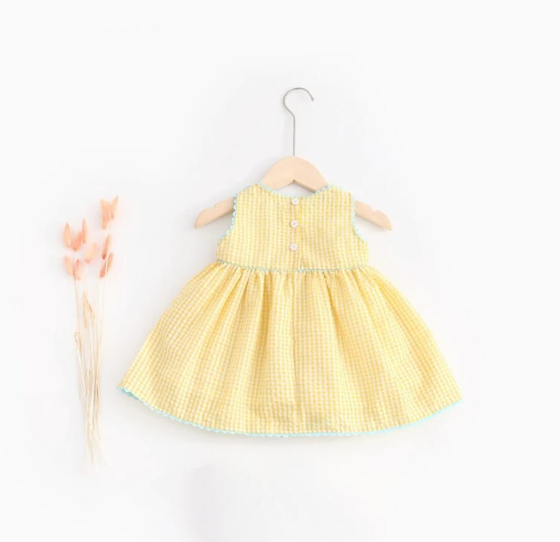 ギンガムチェックアヒルさん刺繍ワンピース80〜130 | Prince 