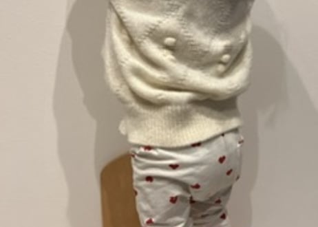 ハート刺繍やわらかニット80〜140